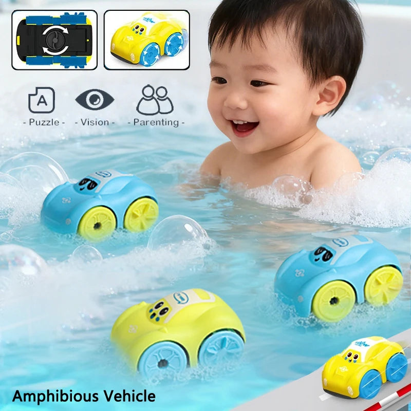 Clockwork Amphibious Bath Toy Cars