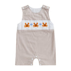 Baby Boy Embroidered Romper