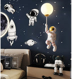 Nursery Room Children's Room Wall Light Resin Astronaut G9 Bulb Speaceman Boy Bedroom Bedside Night Lamps AC110V 220V
