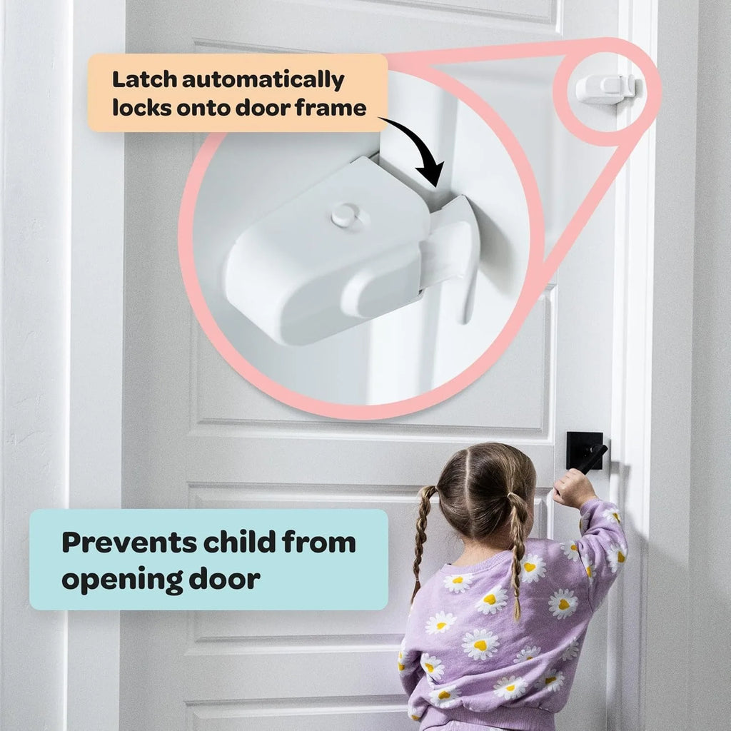 Baby Safety Lock Anti-Jamming Door Blocking Mechanism Safety Cabinet Lock Kids Security Childproof Safety Lock for Interior Door