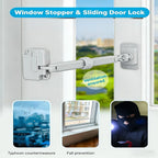 No-Punch Child Safety Lock for Windows & Doors, Anti-Cracking Security Lock, 1PC Durable Baby Proofing Home Protection Accessory