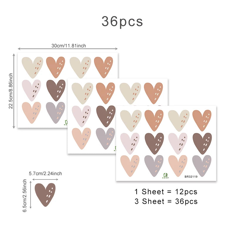 Heart Wall Decals for Nursery