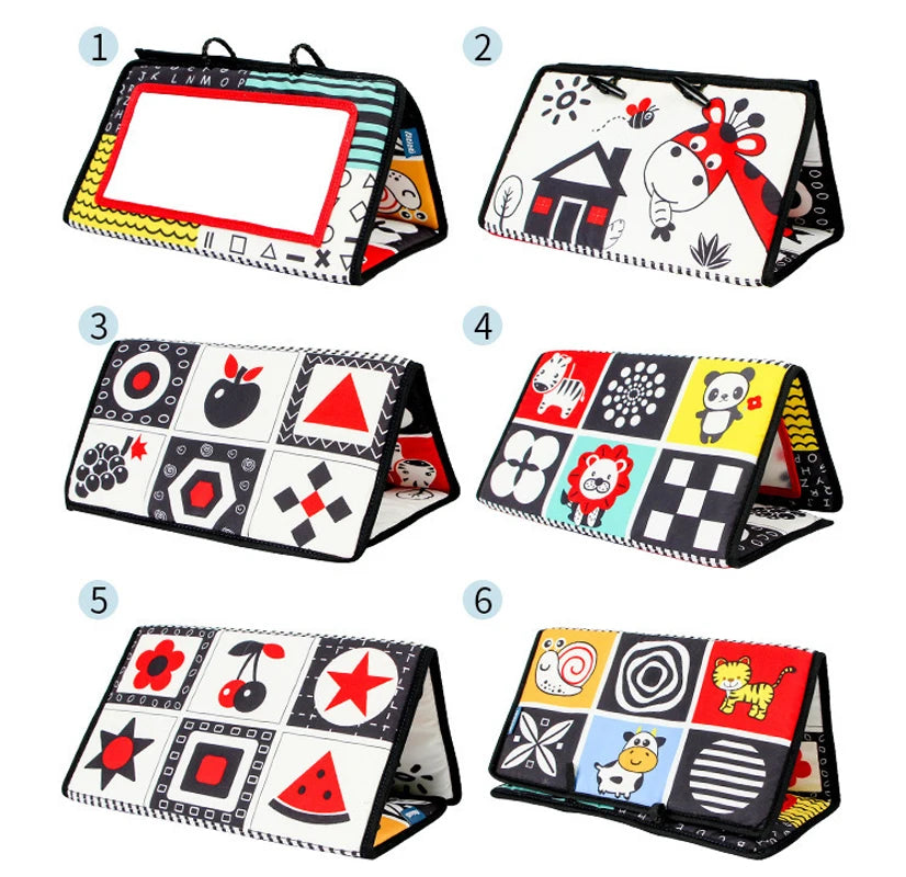 High-Contrast Baby Cloth Book & Mirror