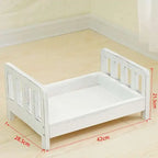 Newborn Infant Photography Props Retro Wood Bed Baby Poses Growth Memorial Detachable Background Sofa For Boys Shooting Props