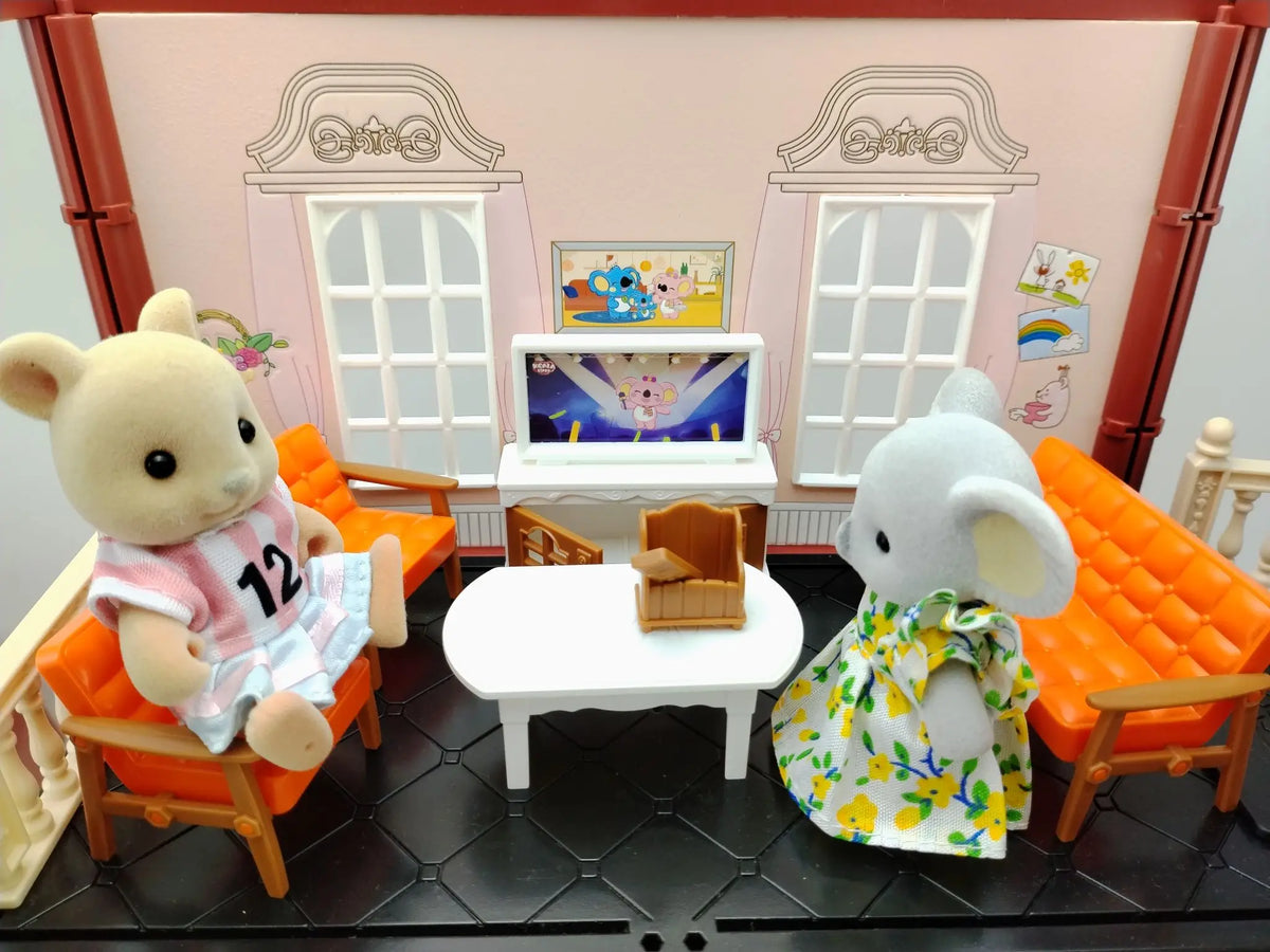 Miniature Items Dollhouse Furniture Accessories Living Room Bedroom Supermarket Shopping Games Family Interaction Doll Kids Toys