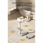 Non-Slip Baby Bath Stand Adjustable Free-Standing Baby Standing Shower Stand Safe Multifunctional Infant Bath Support