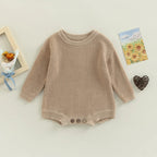 Baby Rompers Cotton Knit Clothes Newborn Infants Solid Color Playsuits Boys and Girls Sweater Jumpsuits Babies Clothing