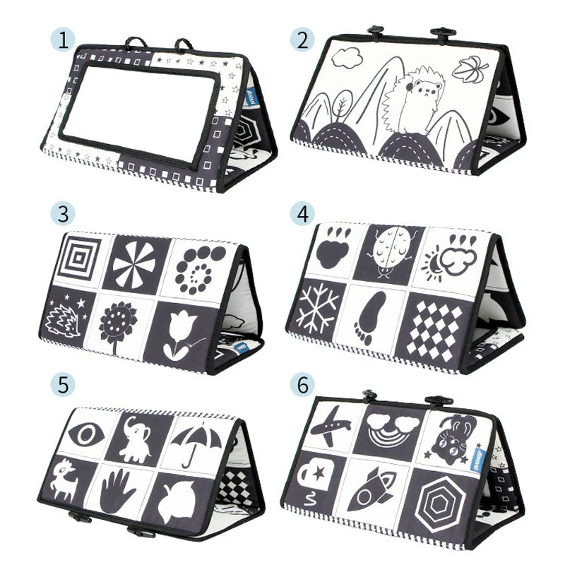 High-Contrast Baby Cloth Book & Mirror