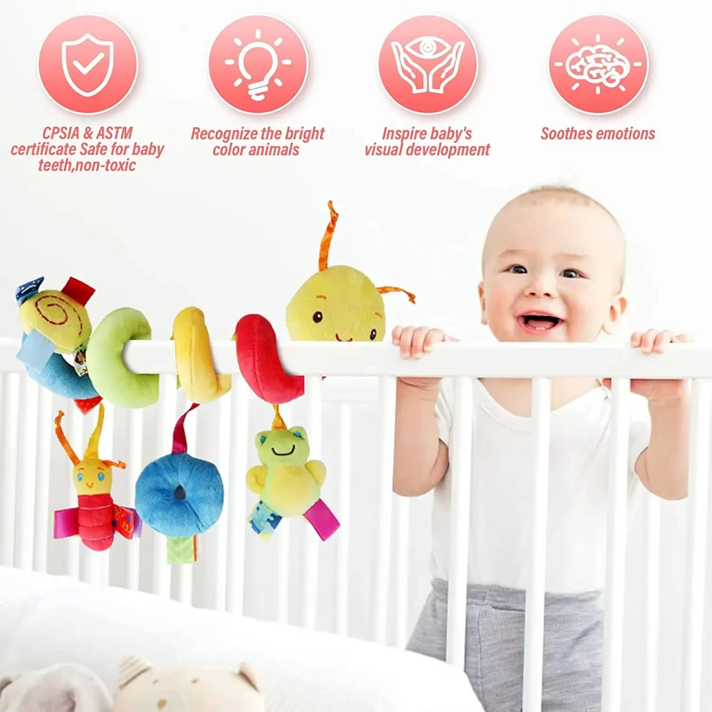 Baby Crib & Stroller Spiral Rattle Toy