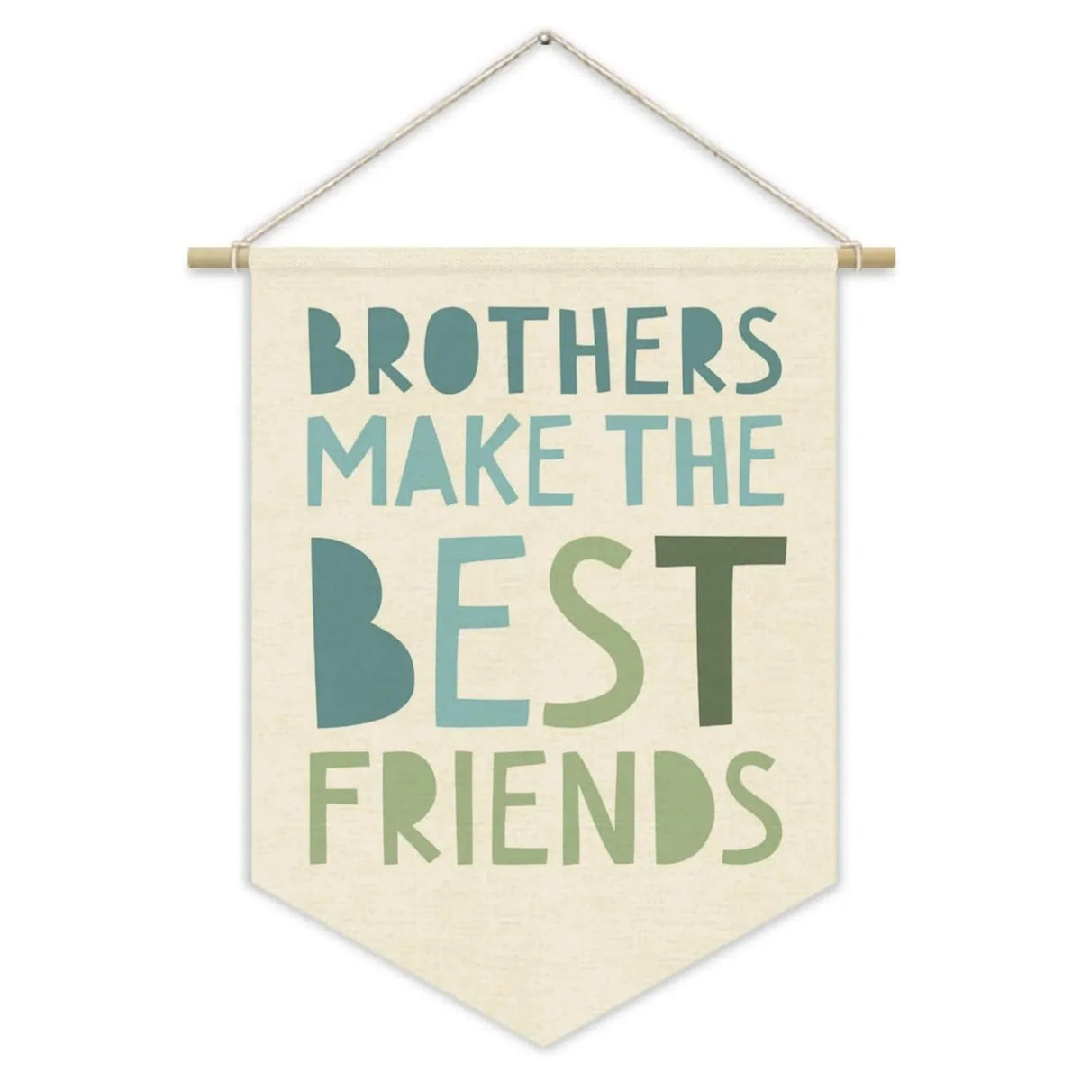 Nursery Decor Canvas Banner,Boy Bedroom Playroom Wall Art Decorations,Boho Twin Room Sign, Big Bro Lil Bro, Sage Green Blue Kids