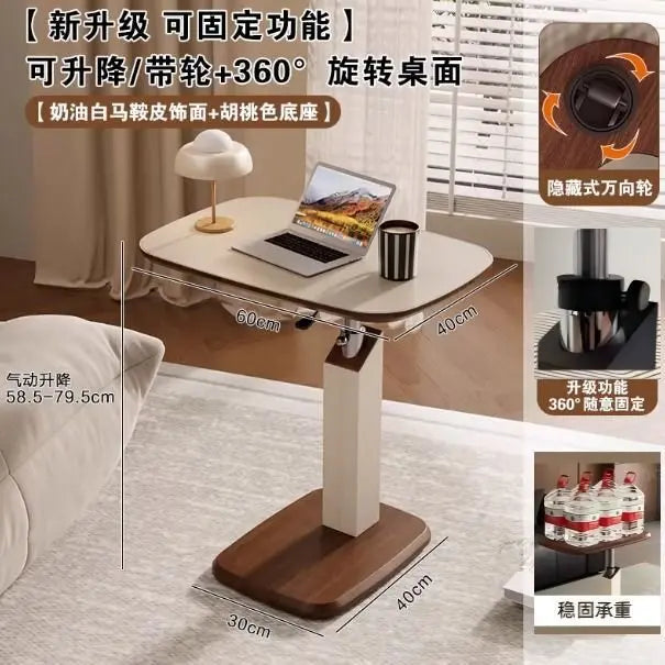 Modern Multifunctional Mobile Sofa End Side Table Can Be Lifted Living Room Small Coffee Table Bedroom Small Desk Home Furniture