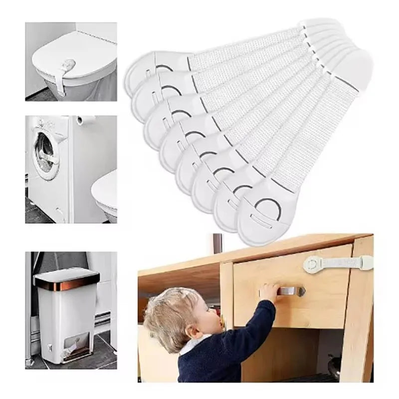 1/5/10pcs Child Safety Cabinet Locks Baby Proof Plastic Protection for Drawer & Door-Easy Installation Kitchen Security for Kids