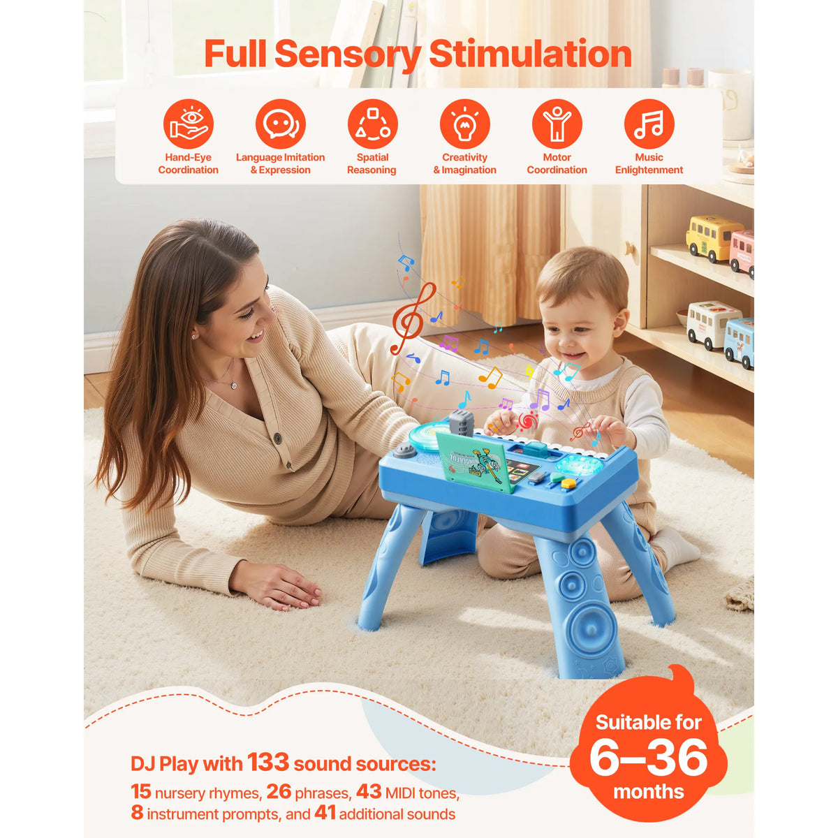 Playset for Toddlers 133 Sound Sources