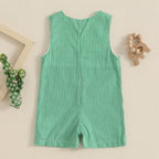 Baby Boy Embroidered Romper