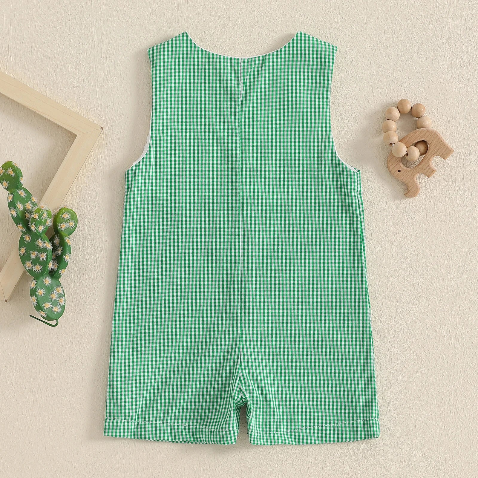 Baby Boy Embroidered Romper