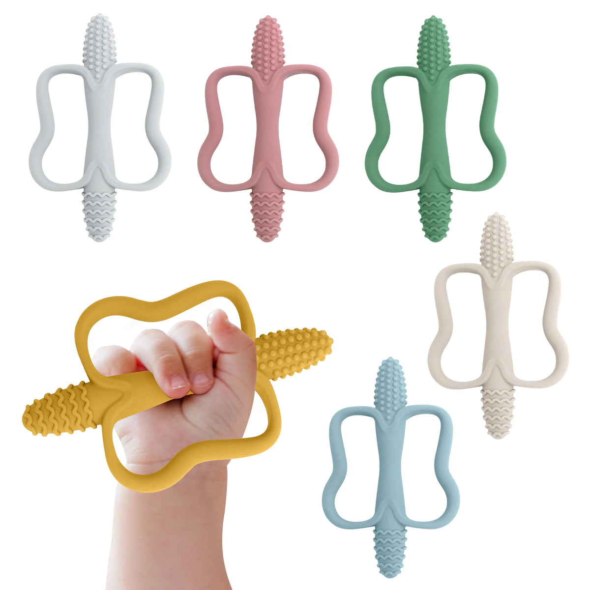 Easy-Grip Silicone Baby Teether