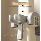 Non-Slip Baby Bath Stand Adjustable Free-Standing Baby Standing Shower Stand Safe Multifunctional Infant Bath Support