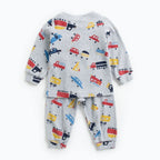 Baby Clothes Sets Cute Autumn Animal Pattern Kids Tops + Long Pants Cotton Casual 2pcs