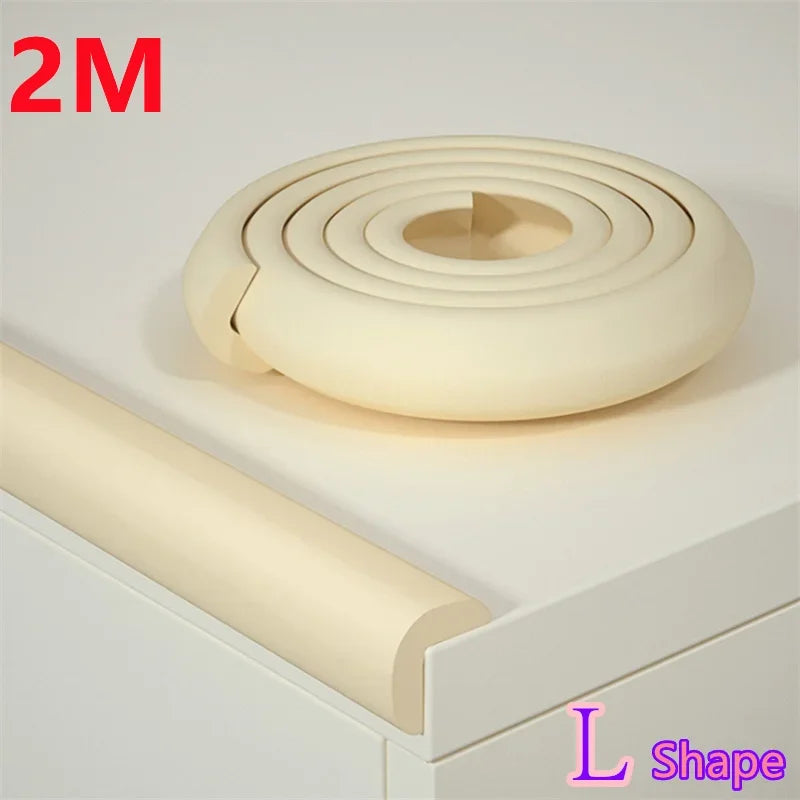 2M Baby Safety Corner Protector Solid Color Edge Guards for Childproofing Home Furniture Corners Table Angle Protection Tape
