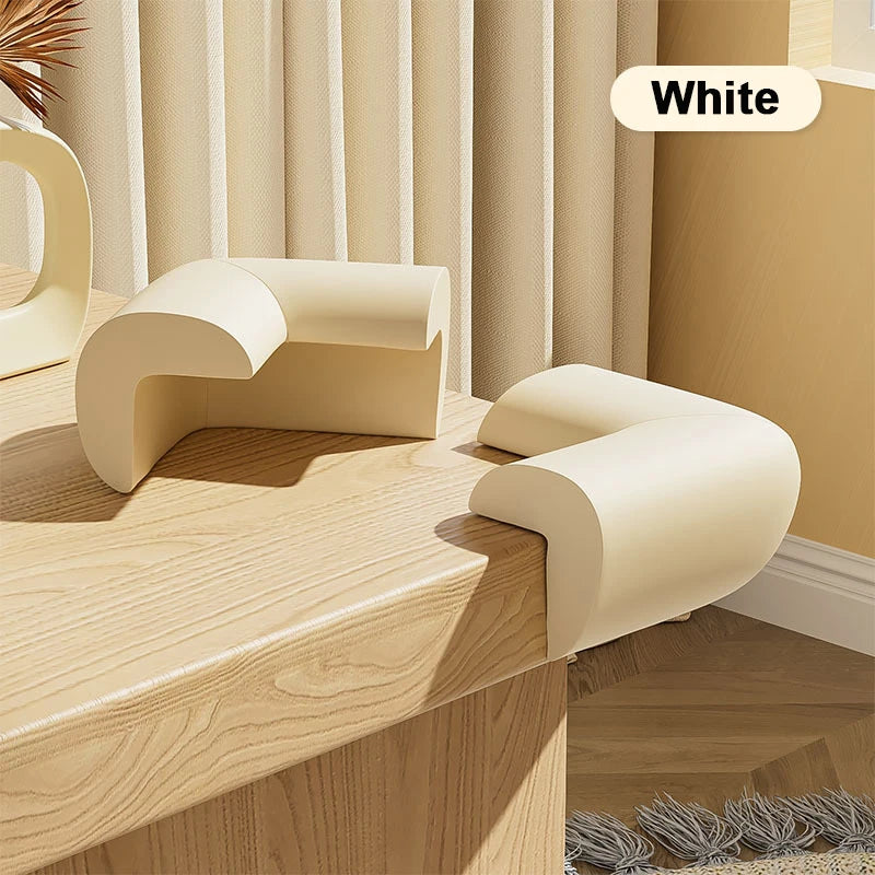 4pcs Soft Baby Proofing Corner Guards - Pre-Taped Table Corner Protector for Child Safety Furniture Bumper & Sharp Edge