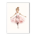 2026 Nursery Wall Art, Nordic Cute Pink Ballet Girl Canvas Painting | Baby Poster for Toddler Kids Room Wall Decor