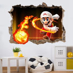 NEW Children favorite game wall decals super boys funny anime 3d vinyl stickers kids room nursery decoration cartoon poster