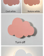 New Baby Room Cloud Wall Lamp Bedroom Bed Living Dining Room Attic Creative Warm Decoration Dimmable Wall Light