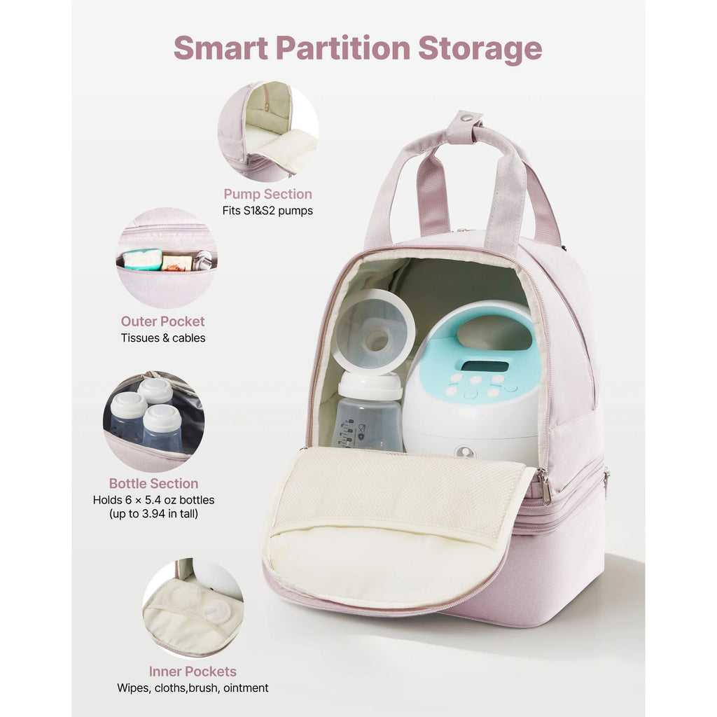 Breast Pump Backpack with Ice Pack