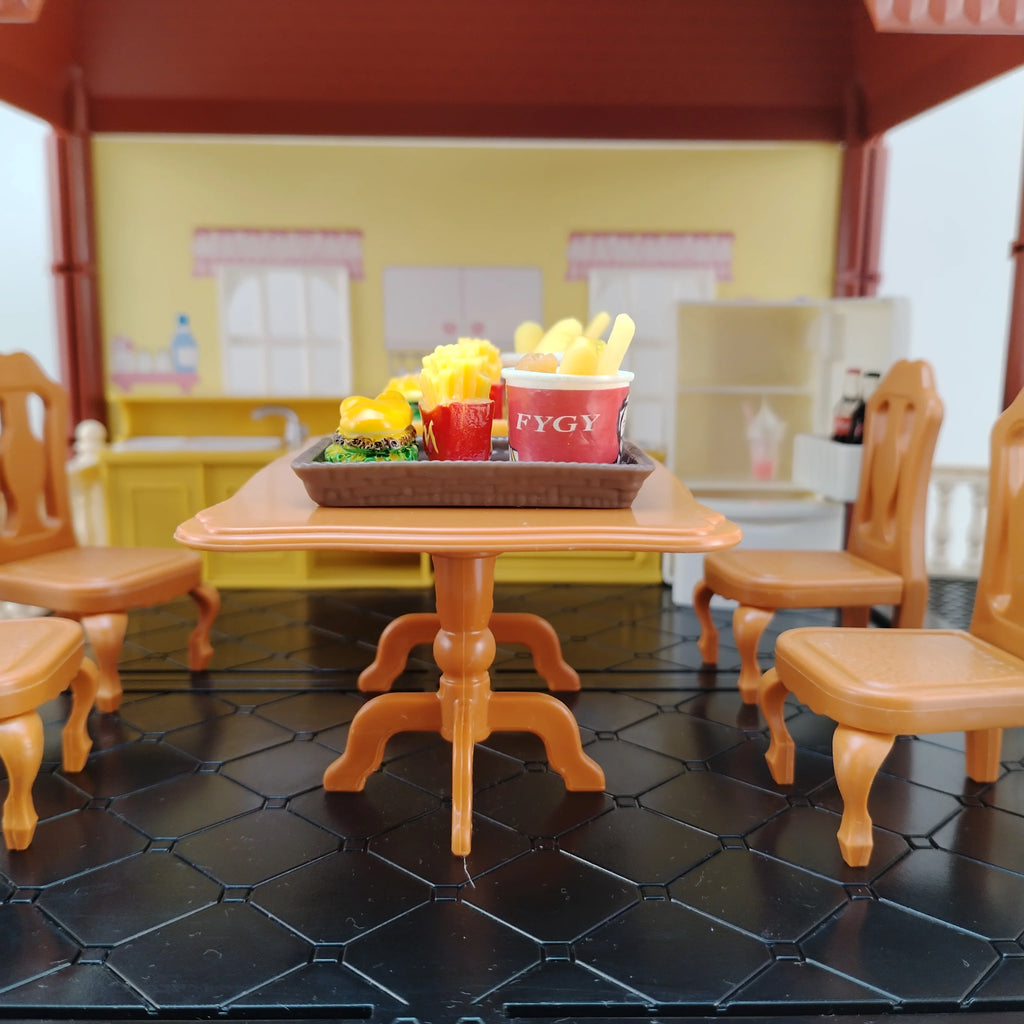 Miniature Items Dollhouse Furniture Accessories Living Room Bedroom Supermarket Shopping Games Family Interaction Doll Kids Toys