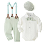 Baby Boy Clothes 0-24M Baby Boy Suits 4pcs infants Boys Baptism Easter Outfits  Christmas Clothes новорожденных одежда для