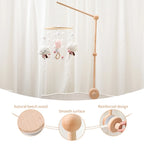 Baby Rattle Toy 0-12 Months Toys Wooden Mobile Bed Bell Floor Stand Bracket Newborn Bed Bell Hanging Holder Bracket Infant Crib