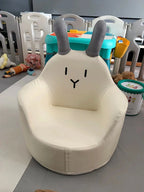 Children's Mini Cartoon Sofa Baby Cute Rabbit Bear Seat Removable Washable Boy Girl 1-6 Years Small Confortable Sofa for Reading