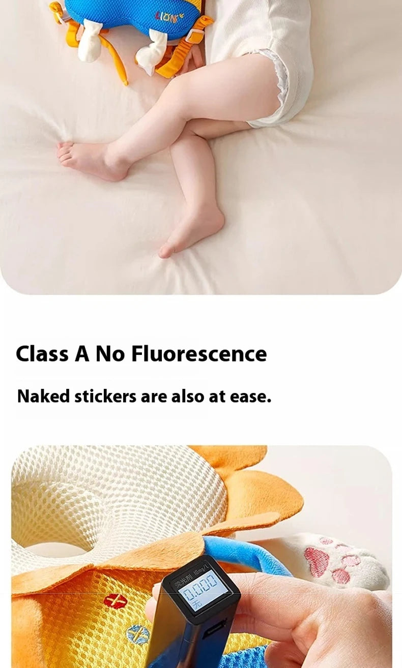 AIBEDILA Baby Head Protector Safety Pad Cushion Cartoon Anti Fall Back Pillow Headrest Newborn Infant Toddler Baby Protection