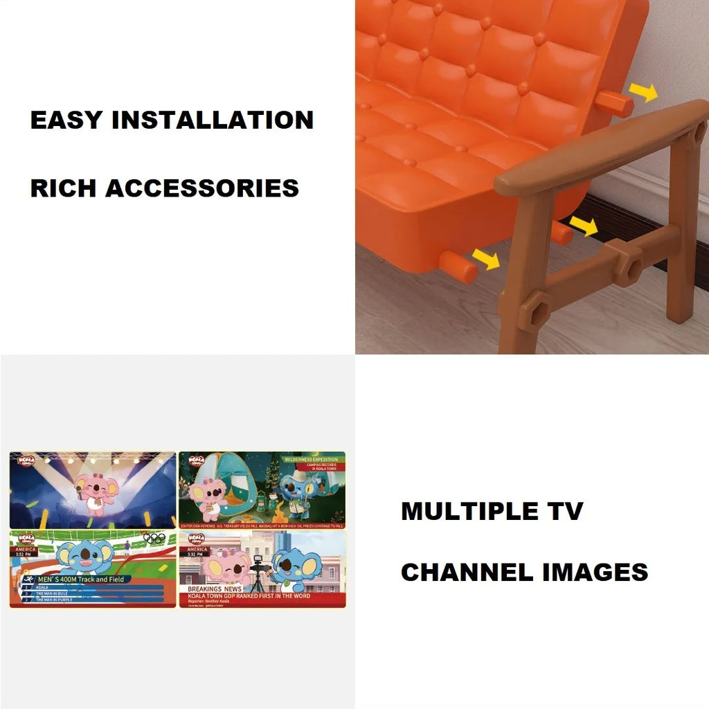 Miniature Items Dollhouse Furniture Accessories Living Room Bedroom Supermarket Shopping Games Family Interaction Doll Kids Toys