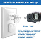 1-20Pc Baby Proof Outlet Covers Child Safety Plug Protector Reusable Socket Caps Electrical Outlet Plug Covers for Childproofing