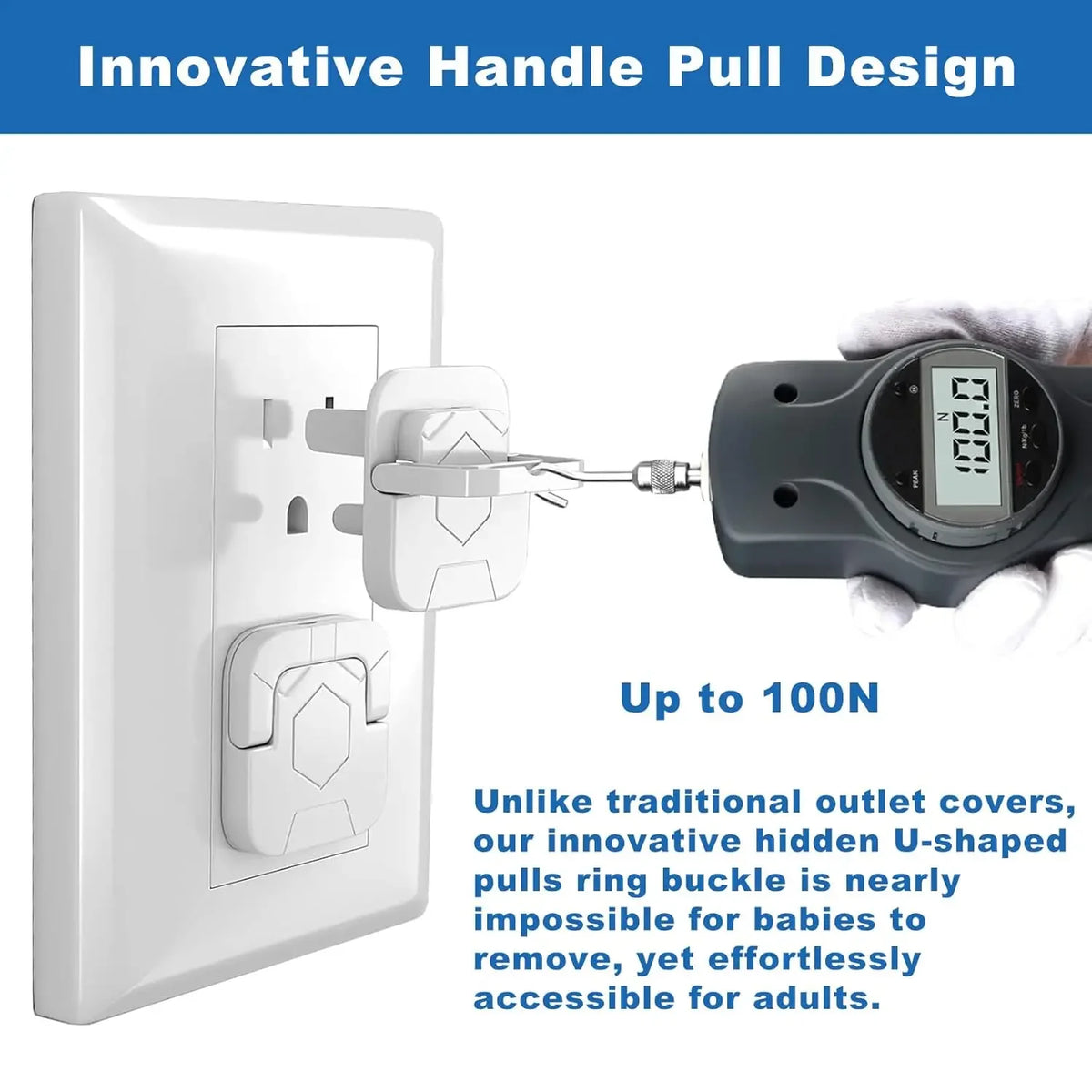 1-20Pc Baby Proof Outlet Covers Child Safety Plug Protector Reusable Socket Caps Electrical Outlet Plug Covers for Childproofing