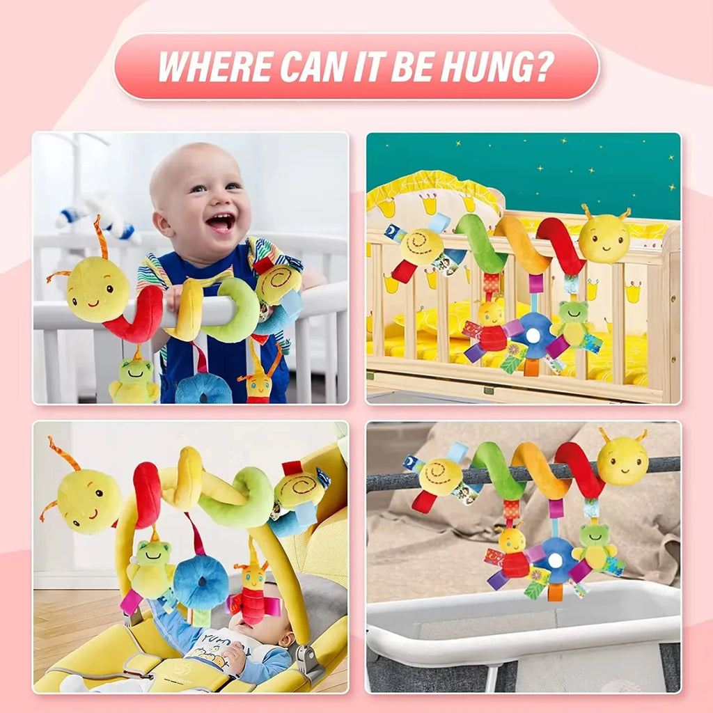 Baby Crib & Stroller Spiral Rattle Toy