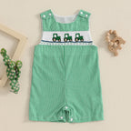 Baby Boy Embroidered Romper