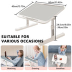 Laptop Desk Foldable Bed Table Adjustable Computer Desk Office Desk Children's Study Desk Bedroom Living Room Desk Adjustable