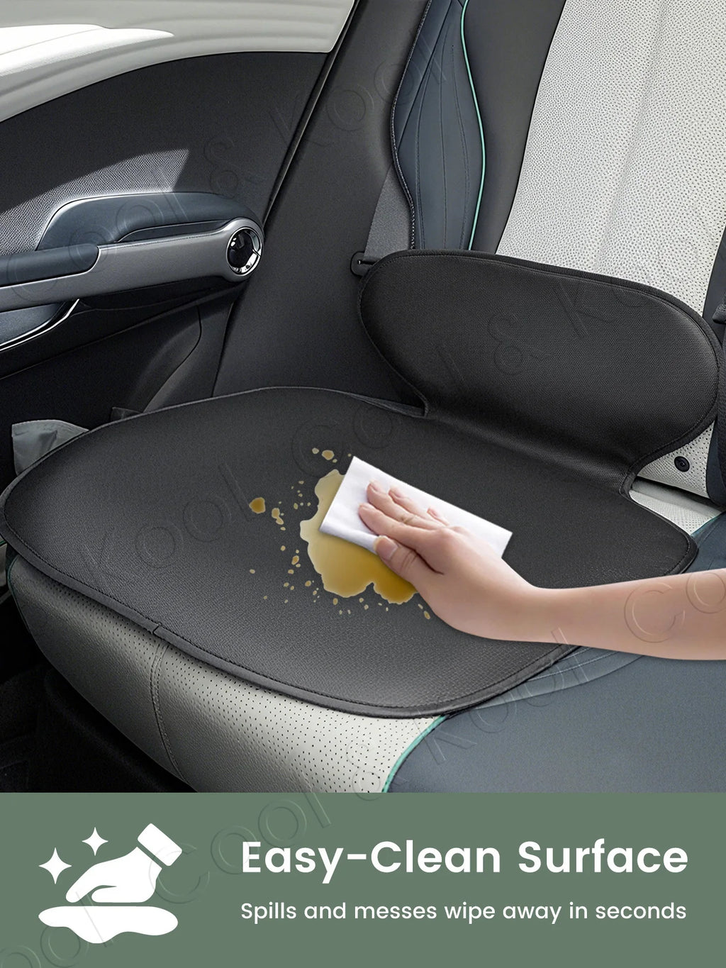 Car Seat Protector Pad, Waterproof & Anti-Scratch Cover for Child Safety Seats - Full Coverage Protection