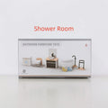 Nordic style villa, dollhouse, children's play, mini simulation furniture, bedroom, kitchen, wooden toys, boys and girls