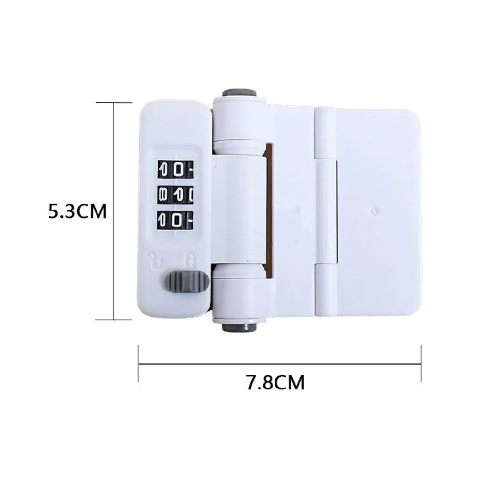 Baby Safety Drawer Lock password Anti-Pinching Hand Cabinet Drawer Locks Plastic White Safety Buckle for Kids Protection