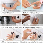 Magnetic Baby Proofing Locks Child Safety Latches For Drawers Cabinets Kids Protection Childproof Security Systems Home