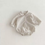 Baby Boys Clothes Girls Plaid Romper Long Sleeve Infant Bodysuit Custumes for Babies Romper Newborn Baby Clothes with Pockets