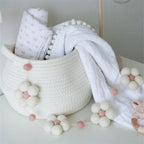 Handmade Felt Daisy Wreath Bohemian Baby Room Nursery Decoration Girl's Daisy Garland Decoration