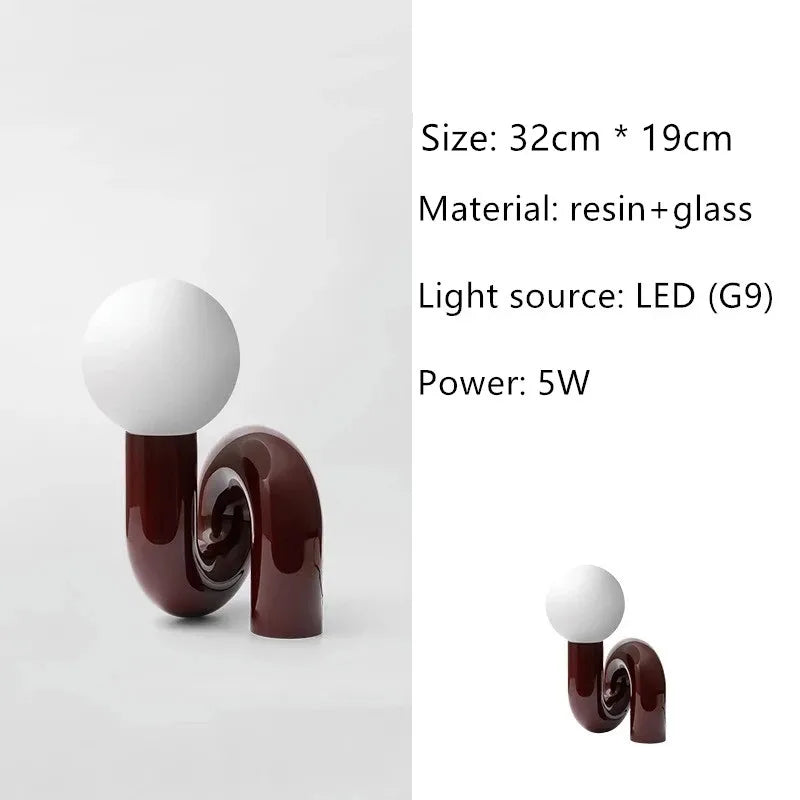 Nordic Children's Room Bedroom Bedside Lamp Creative Art Table Lamp Decoration Model Room Living Room Double Head Table Lamp