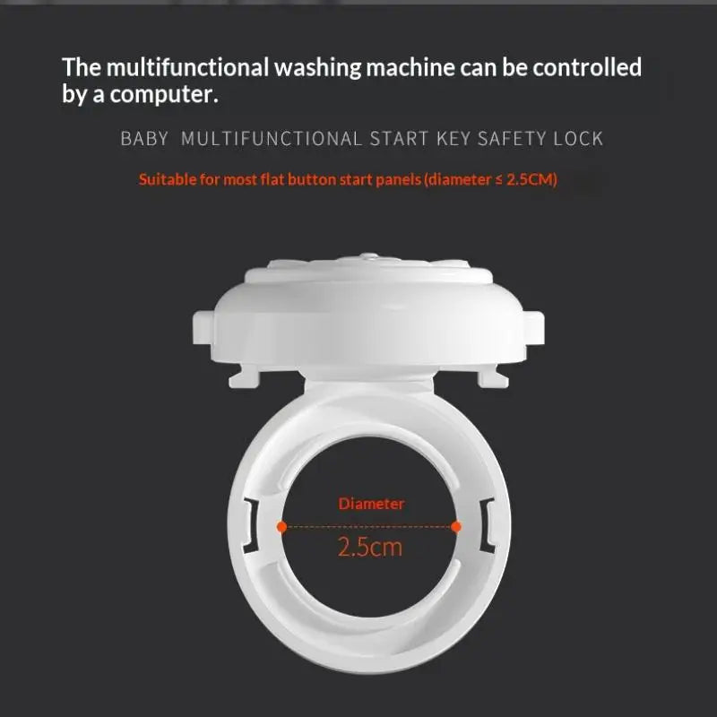 Child Safety Button Lock Cute Bear Shape Self Adhesive Kids Proof Locks for Washing Machines Ovens Fridge Kitchen Baby Proofing