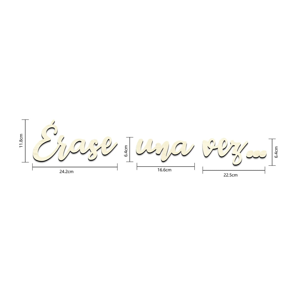 Spanish Erase Una Vez Wooden Wall Sign Fairy Tale Themed Nursery Decor Rustic Storybook Reading Nook Kids Room Art