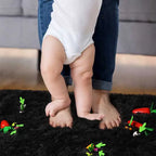Furry Carpet Living Room Mat Modern Bedroom Nordic Style Decoration Carpet Large Size Black Gray White Non Slip Children's Rugs