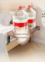 Bedside Cabinet Foldable Storage Bedside Shelf Small Household Side Cabinet Bedroom Bedside Cabinet BedSide Table Multiple Uses